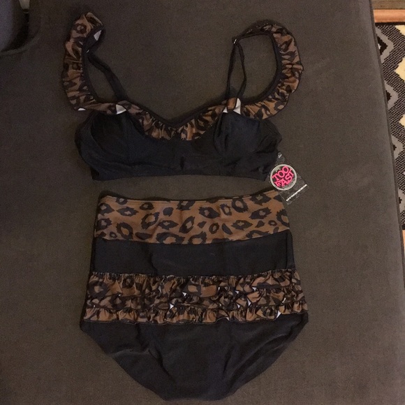 NWT Too Fast Pin Up Retro Rockabilly Bikini - Picture 2 of 7